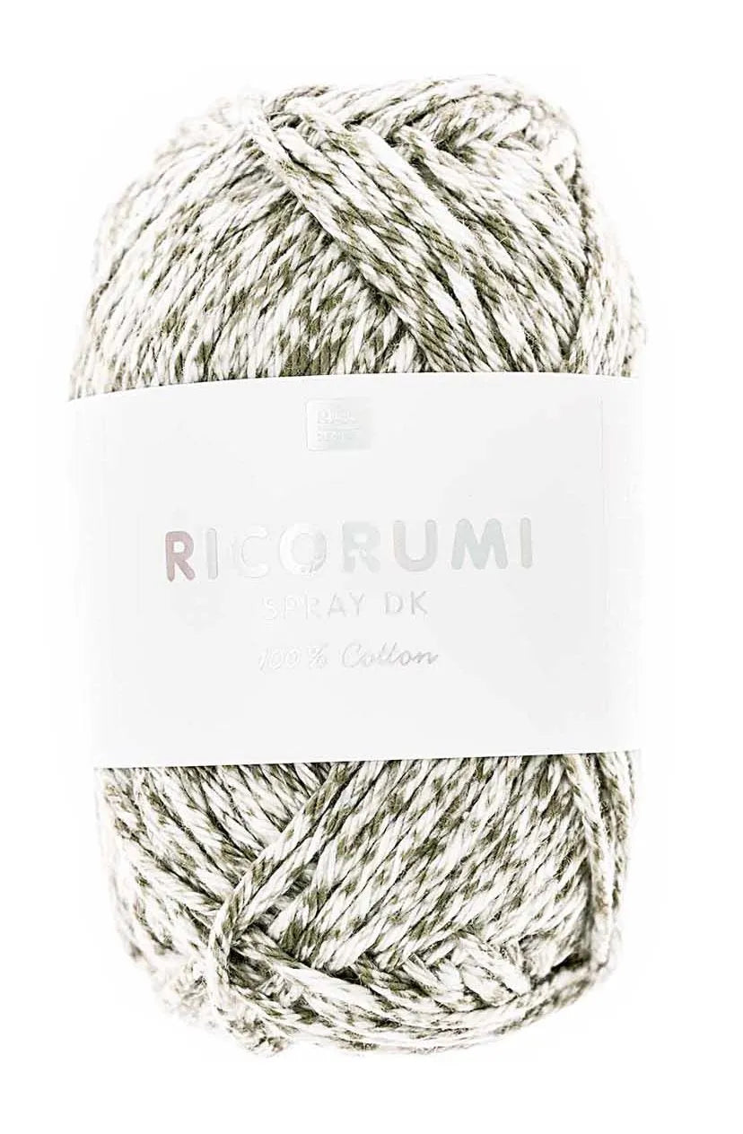 Garn - Baumwolle - 25g - olive - 007 - Creative Ricorumi Spray - Rico Design