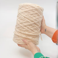 gerettete Wolle weiss-beige 1,5kg