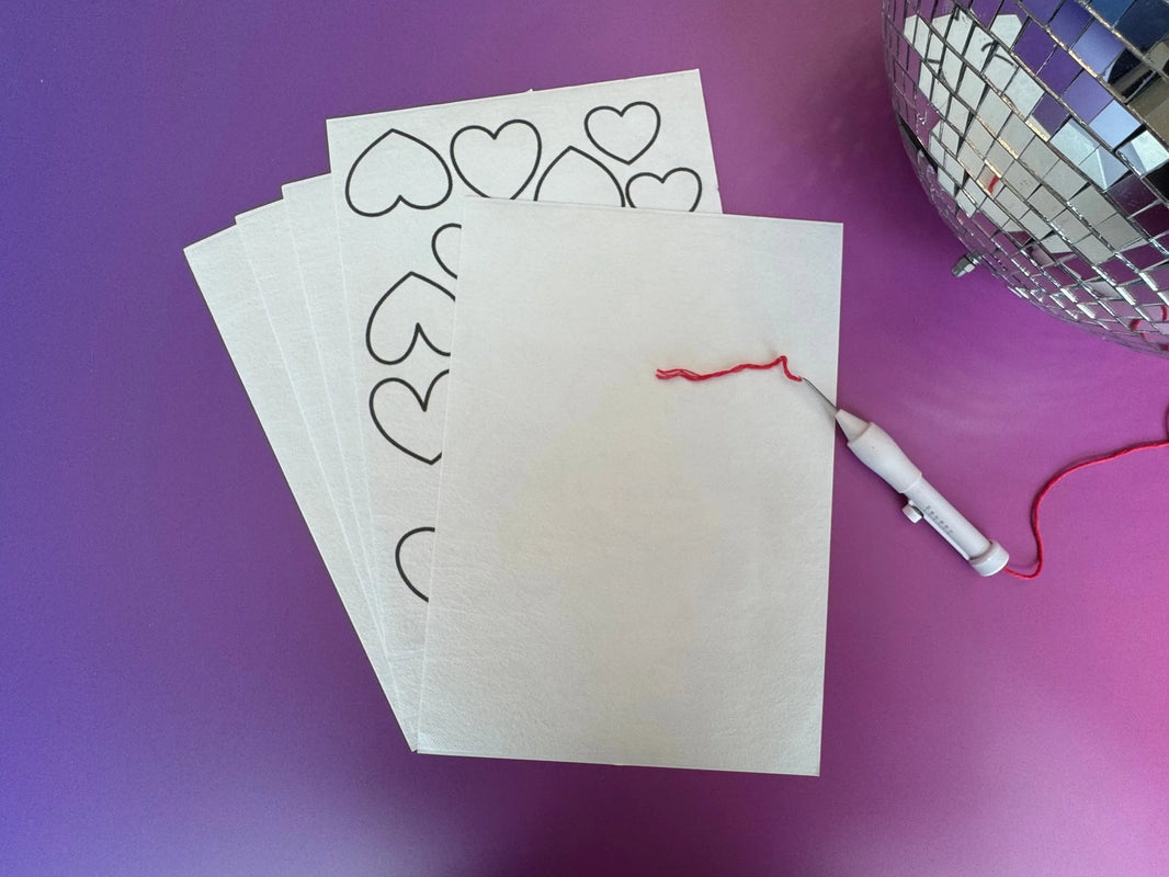 Bedruckbares Stick-Vlies - A4 – Wasserlöslich - Set mit 5 Blatt - Craftinglove