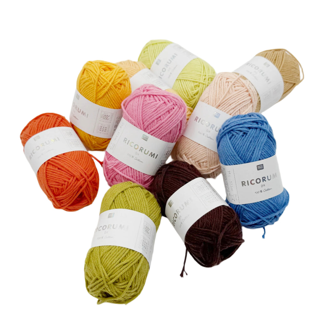 Garn Baumwolle - Ricorumi dk - 25g - Rico Design - 80 Farben