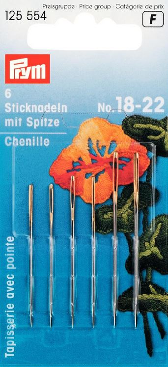 Sticknadeln - mit Spitze - No. 18-22 - Prym