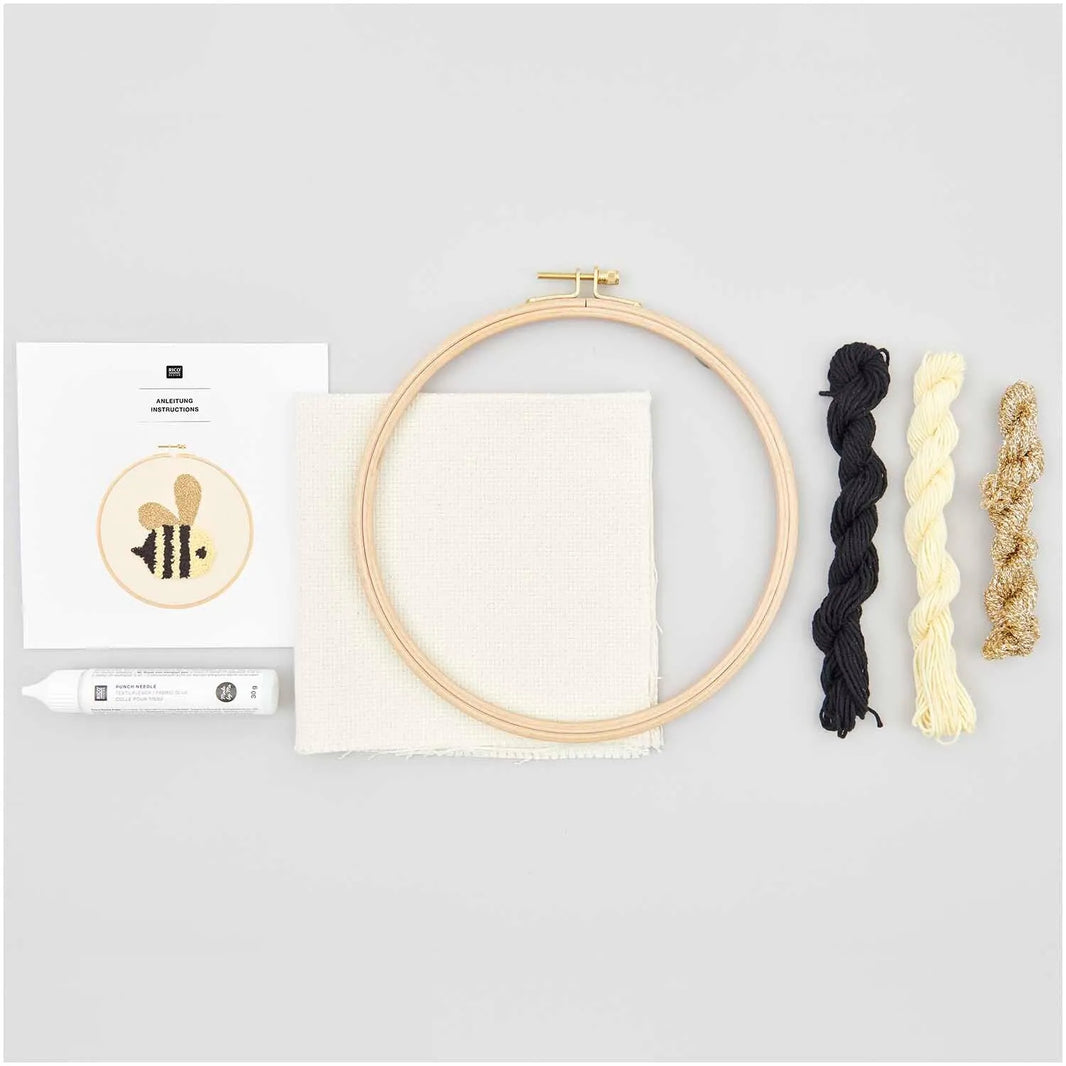 Punch Needle Kit, Bee, Rico - Tuftinglove
