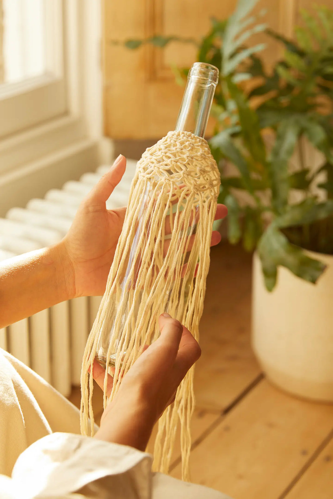 Makramee-Set - Flaschenhülle - Mindful Making - DMC