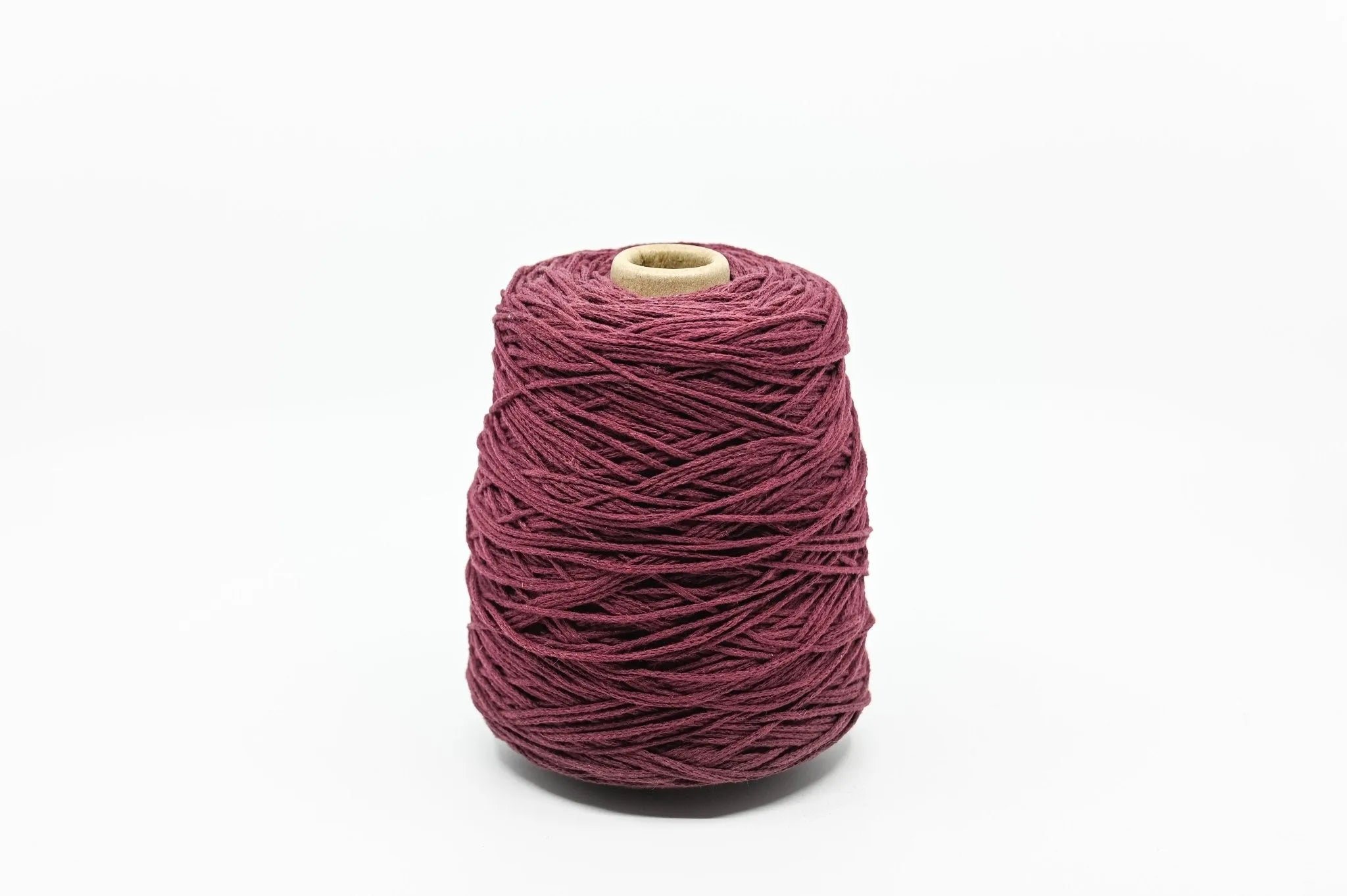 Recycled Cotton Yarn - Burgundy - Tuftinglove