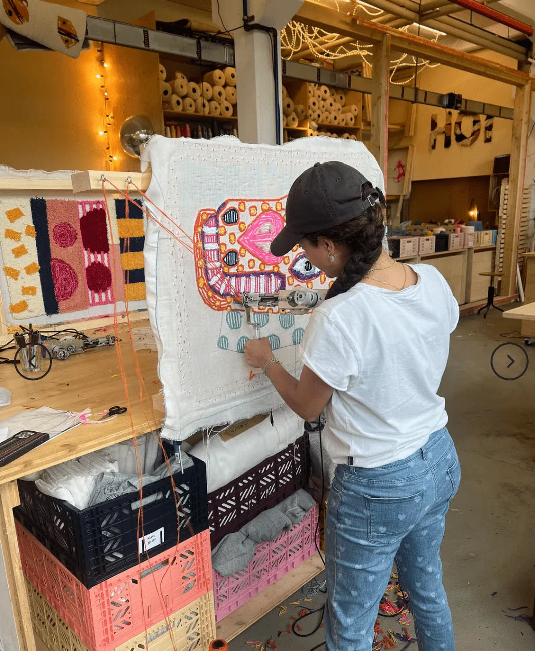 Tuftinworkshops at the Tuftinglove Studio - 7. January - Sunday - Tuftinglove