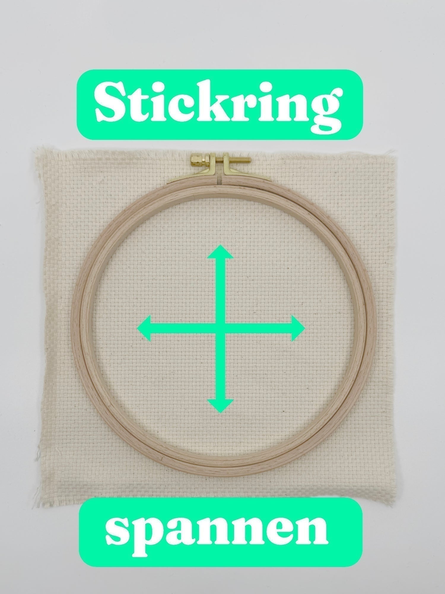 How to stretch your embroidery hoop correctly