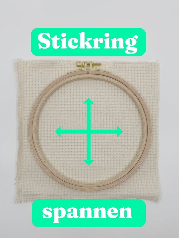 How to stretch your embroidery hoop correctly