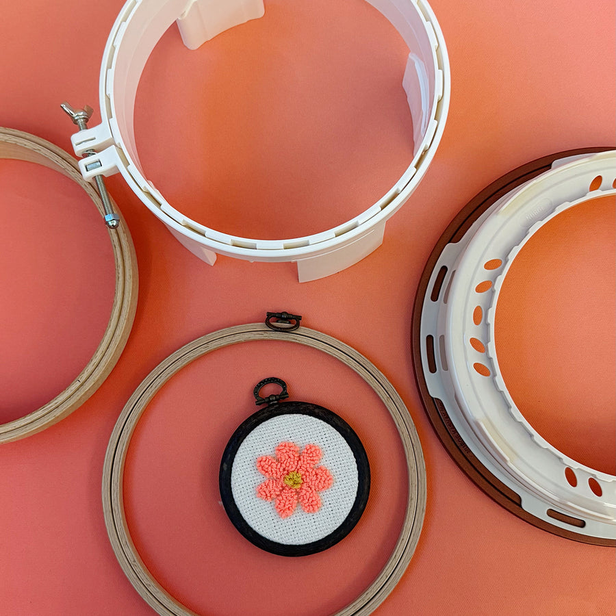 Punch Needle Rings and Stands