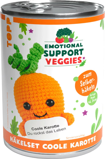 Häkelset - Karotte- Emotional Support Veggies - Topp