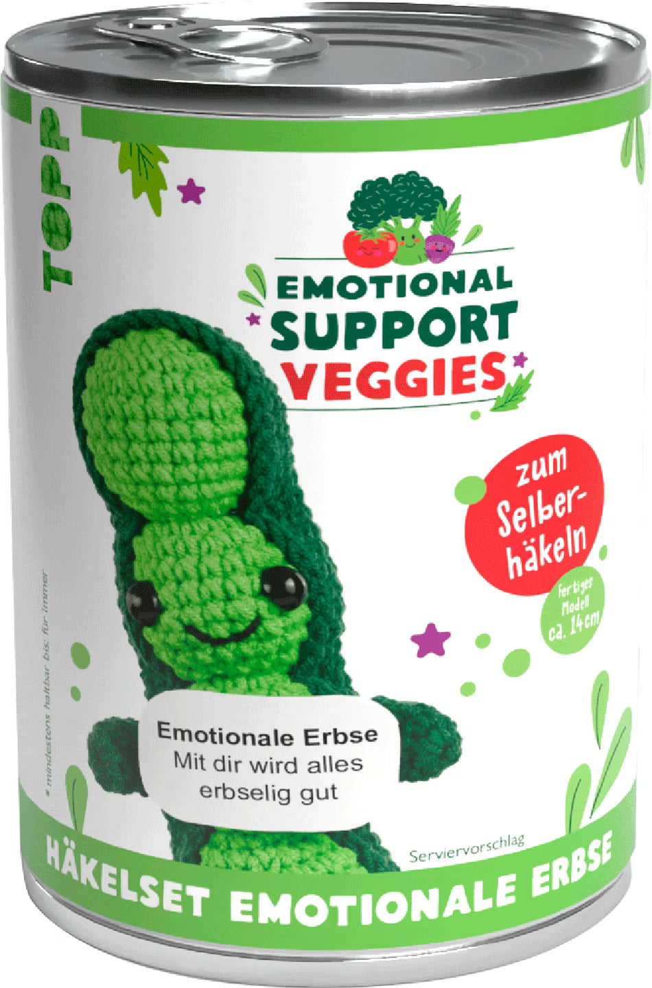Häkelset - Erbse- Emotional Support Veggies - Topp