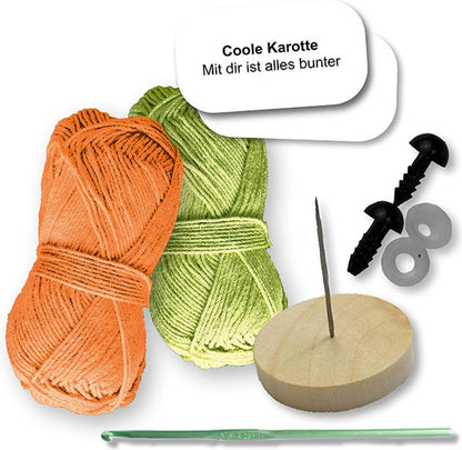 Häkelset - Karotte- Emotional Support Veggies - Topp