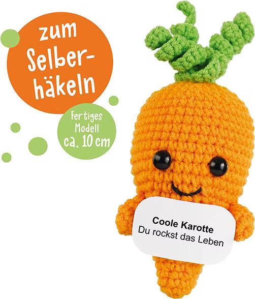 Häkelset - Karotte- Emotional Support Veggies - Topp