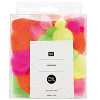 Pom-Pom Set – ca.50 pcs -Neon - Rico Design
