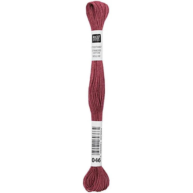 Sticktwist Mouliné (8 lfm) - altrosa - 046 - Rico Design