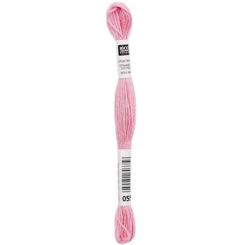 Stranded Cotton Mouliné (8m) - Rosa - 055 - Rico Design