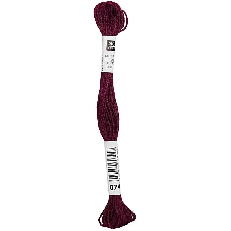 Stranded Cotton Mouliné (8m) - Beerenrot - 074 - Rico Design