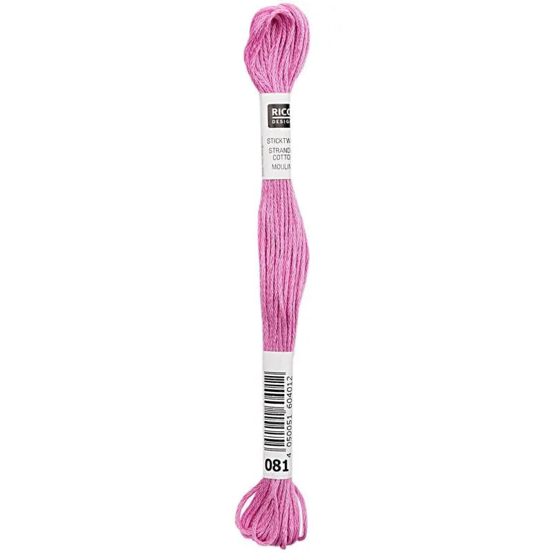 Stranded Cotton Mouliné (8m) - Magenta - 081 - Rico Design
