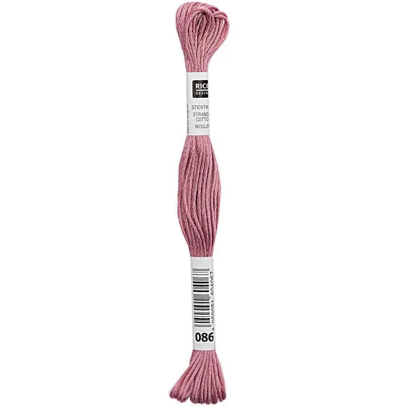 Stranded Cotton Mouliné (8m) - Weinrot - 086 - Rico Design