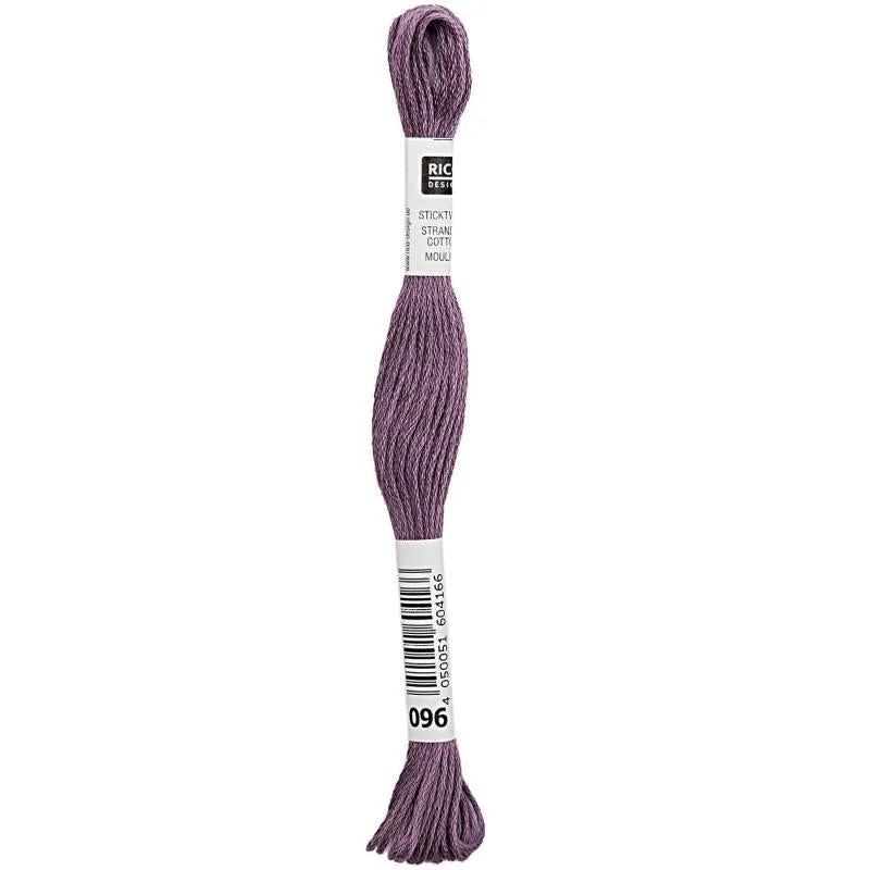 Stranded Cotton Mouliné (8m) - Aubergine - 096 - Rico Design