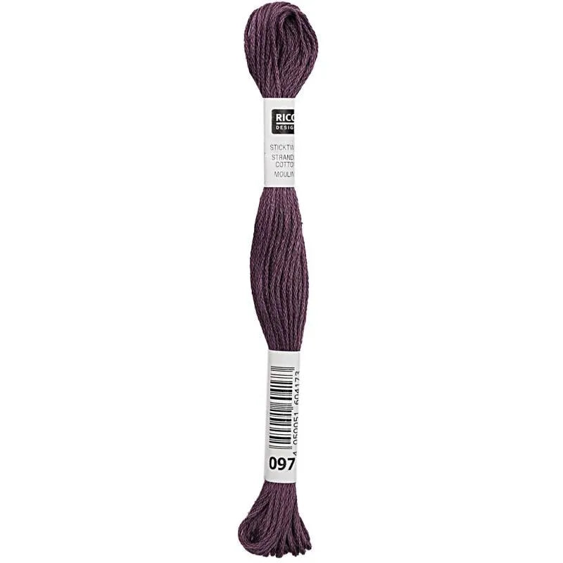 Stranded Cotton Mouliné (8m) - Aubergine - 097 - Rico Design