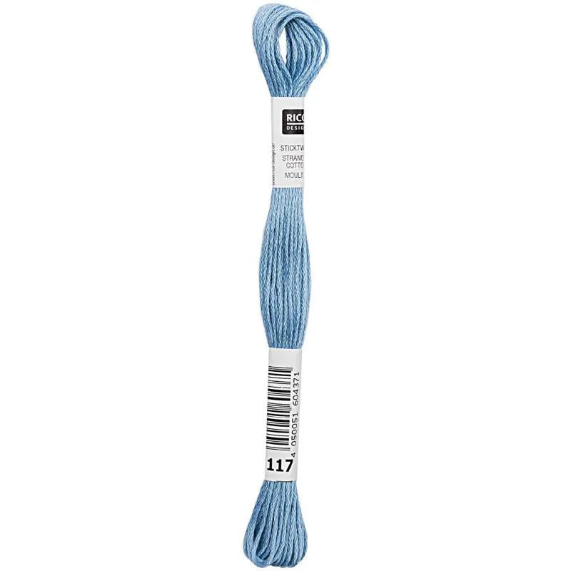 Stranded Cotton Mouliné (8m) - Königsblau - 117 - Rico Design