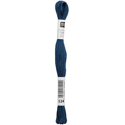 Stranded Cotton Mouliné (8m) - Blau - 124 - Rico Design