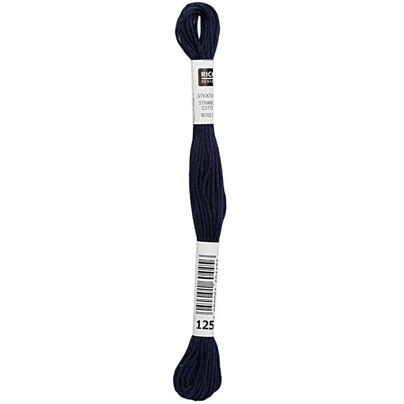 Stranded Cotton Mouliné (8m) - Blau - 125 - Rico Design