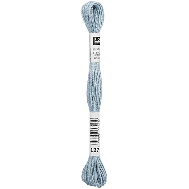 Stranded Cotton Mouliné (8m) - Eisblau - 127 - Rico Design