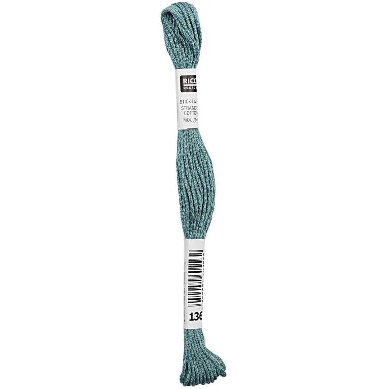 Stranded Cotton Mouliné (8m) - Petrol - 136 - Rico Design