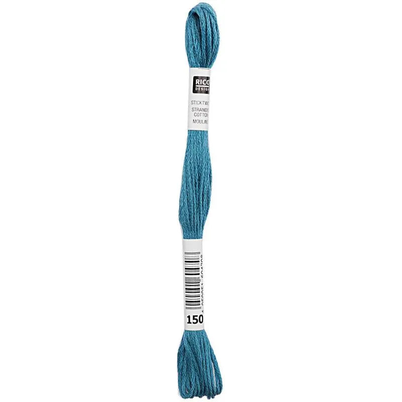 Stranded Cotton Mouliné (8m) - Minze - 150 - Rico Design