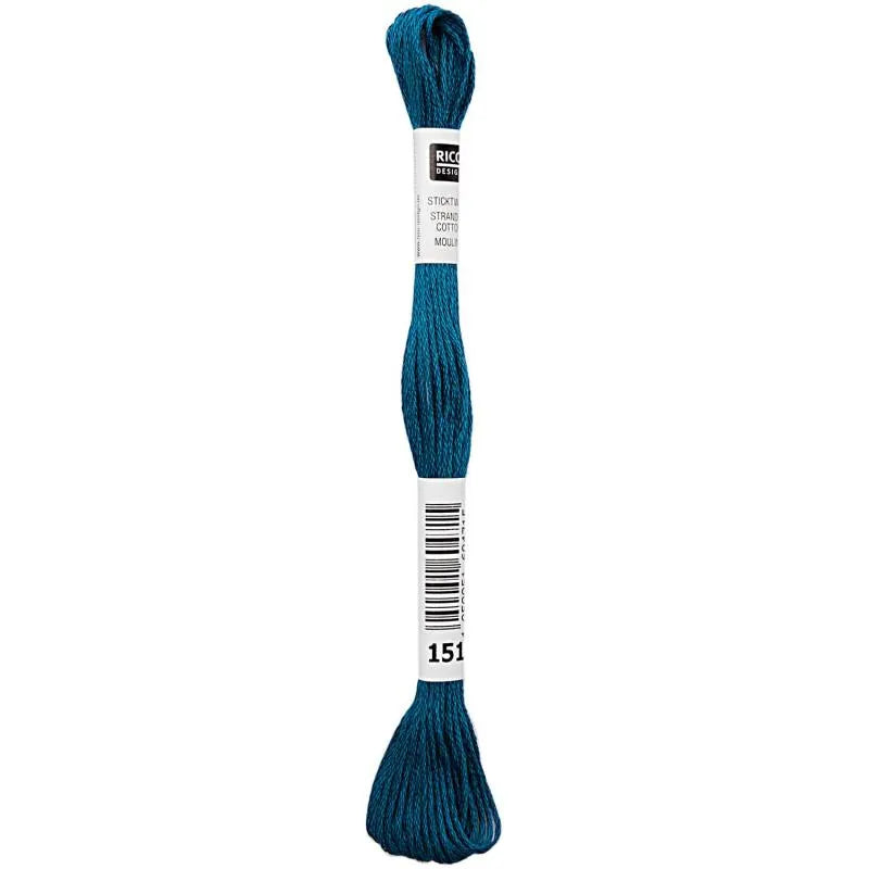 Stranded Cotton Mouliné (8m) - Minze - 151 - Rico Design