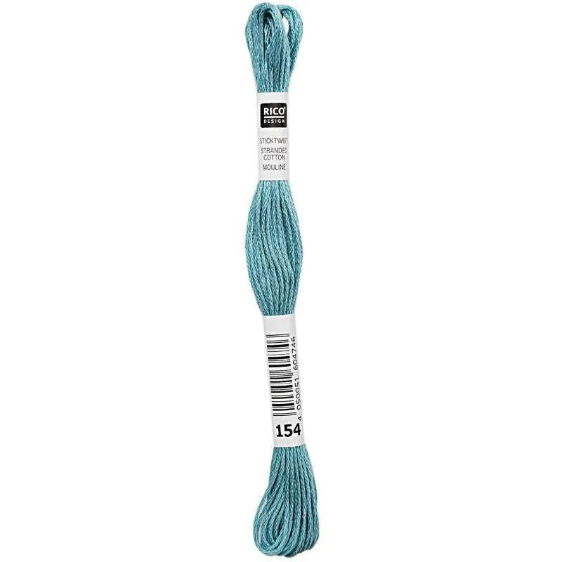 Stranded Cotton Mouliné (8m) - Mint - 154 - Rico Design