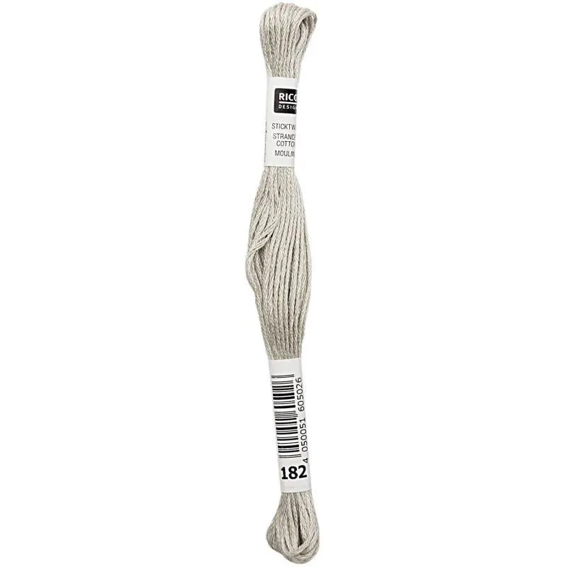 Stranded Cotton Mouliné (8m) - Graugrün - 182 - Rico Design