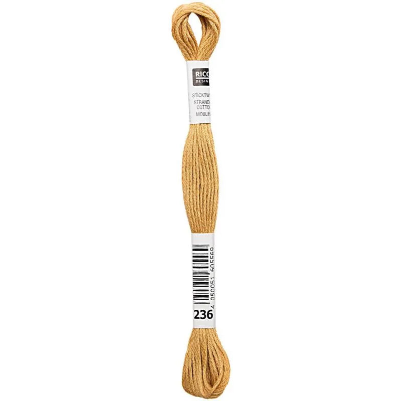Stranded Cotton Mouliné (8m) - Senf - 236 - Rico Design