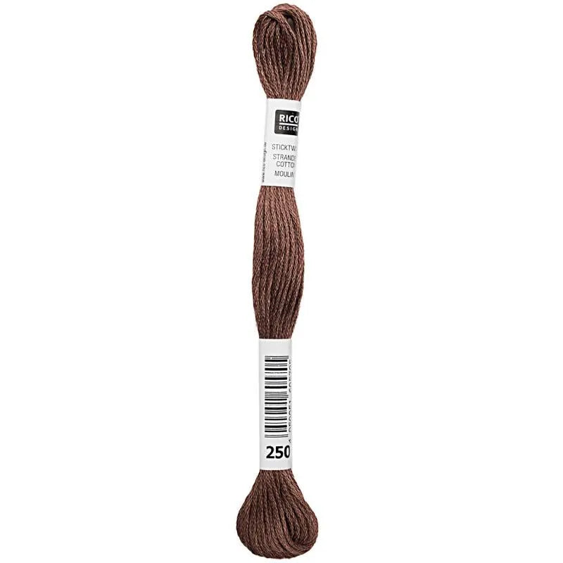 Stranded Cotton Mouliné (8m) - Rostbraun - 250 - Rico Design