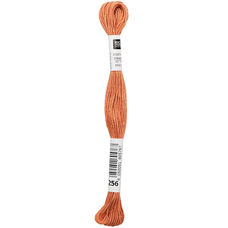 Stranded Cotton Mouliné (8m) - Granatrot - 256 - Rico Design