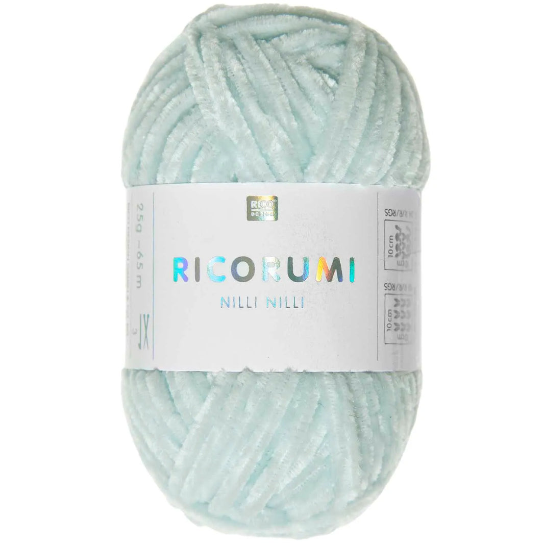 Chenille Yarn - 25g - eisblau - 015 - Creative Ricorumi Nilli Nilli - Rico Design