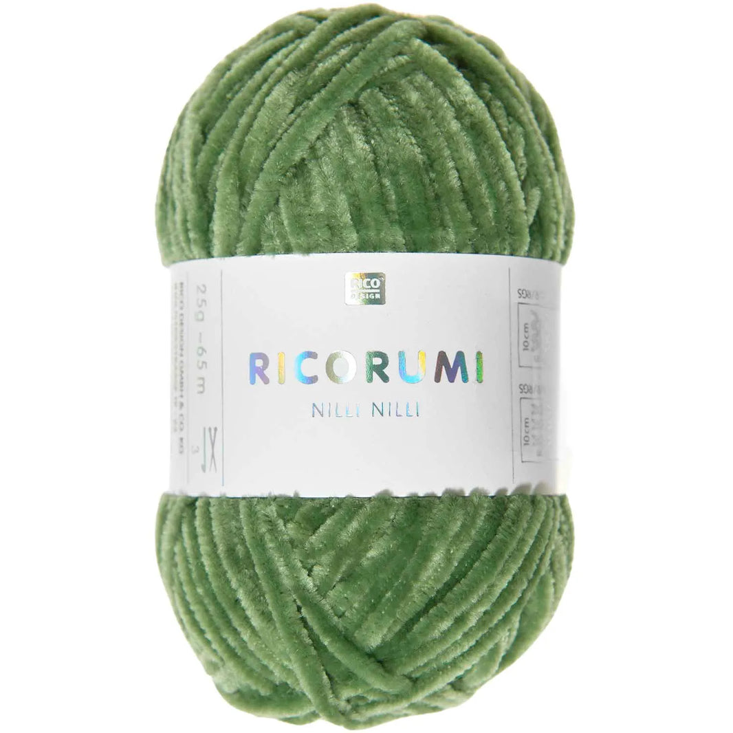 Chenille Yarn - 25g - grün - 019 - Creative Ricorumi Nilli Nilli - Rico Design