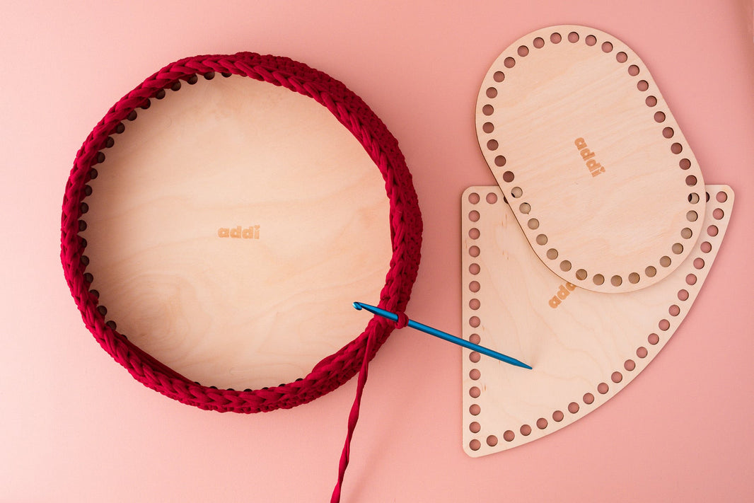 Holzboden für Häkelkorb - rund - Addi Shapes - Addi