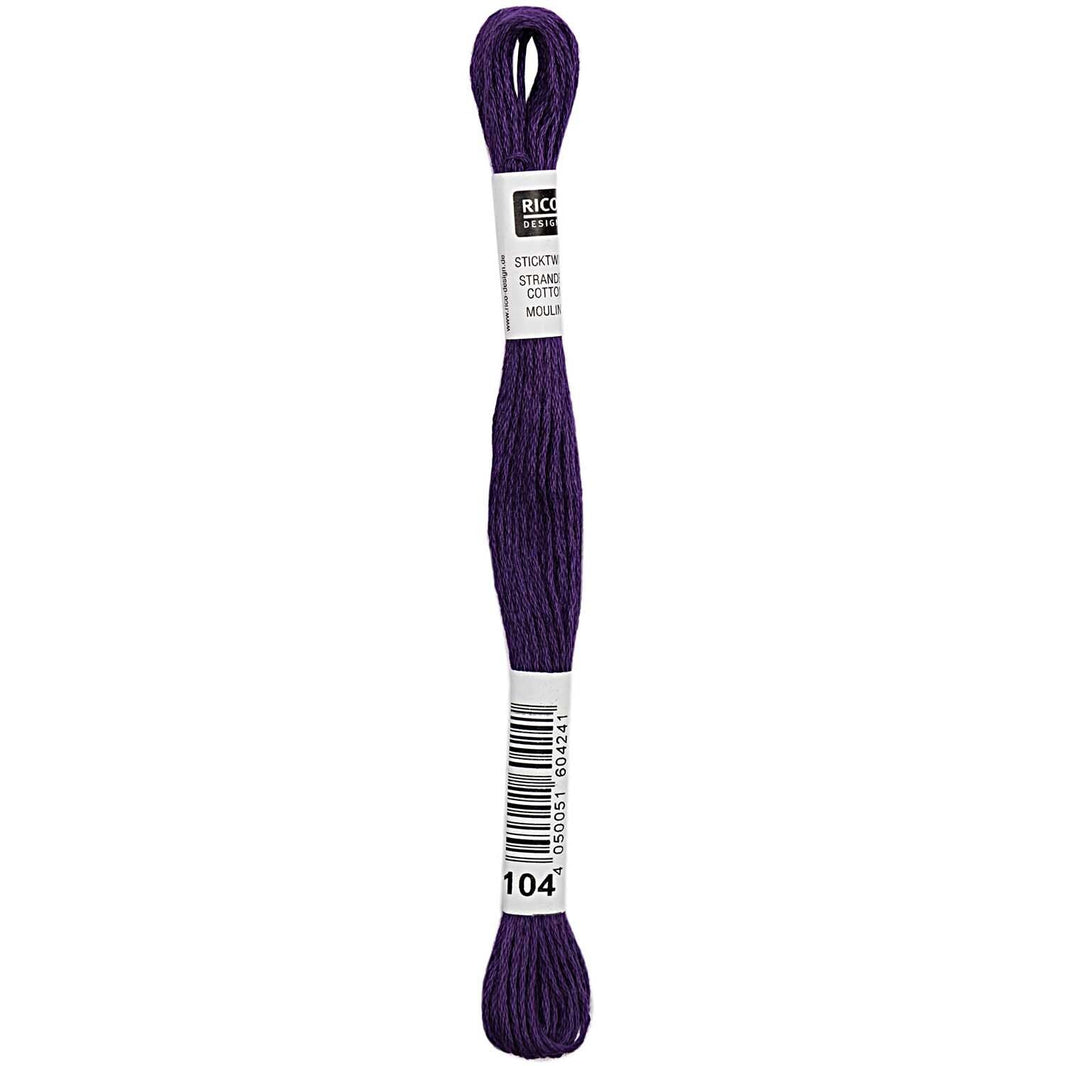 Stranded Cotton Mouliné (8m) - Flieder - 104 - Rico Design