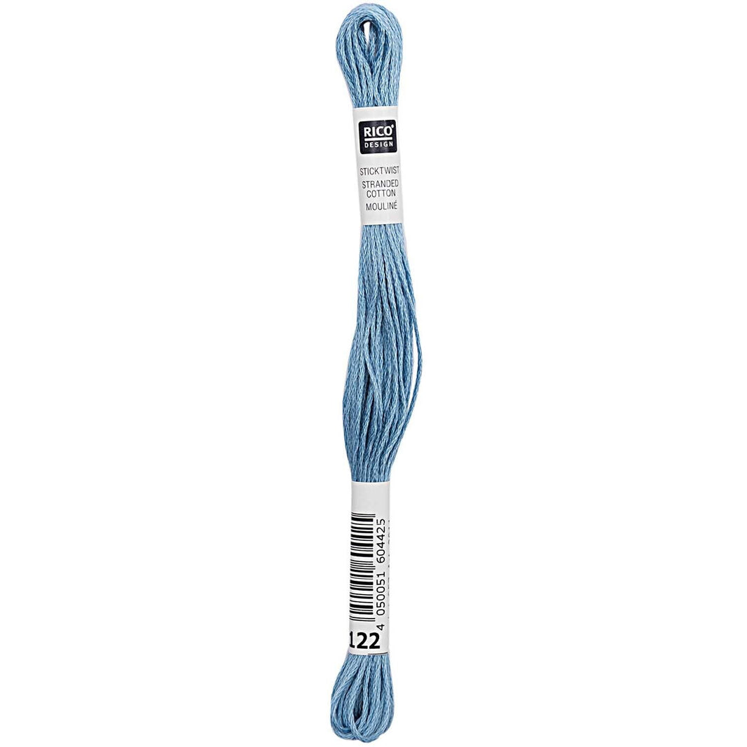 Stranded Cotton Mouliné (8m) - Blau - 121 - Rico Design