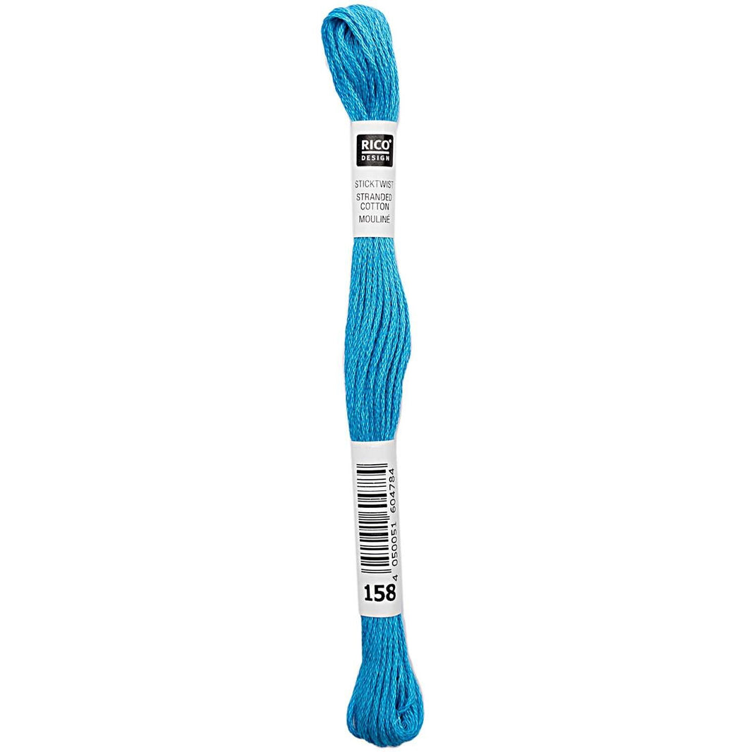 Stranded Cotton Mouliné (8m) - Cyan - 158 - Rico Design