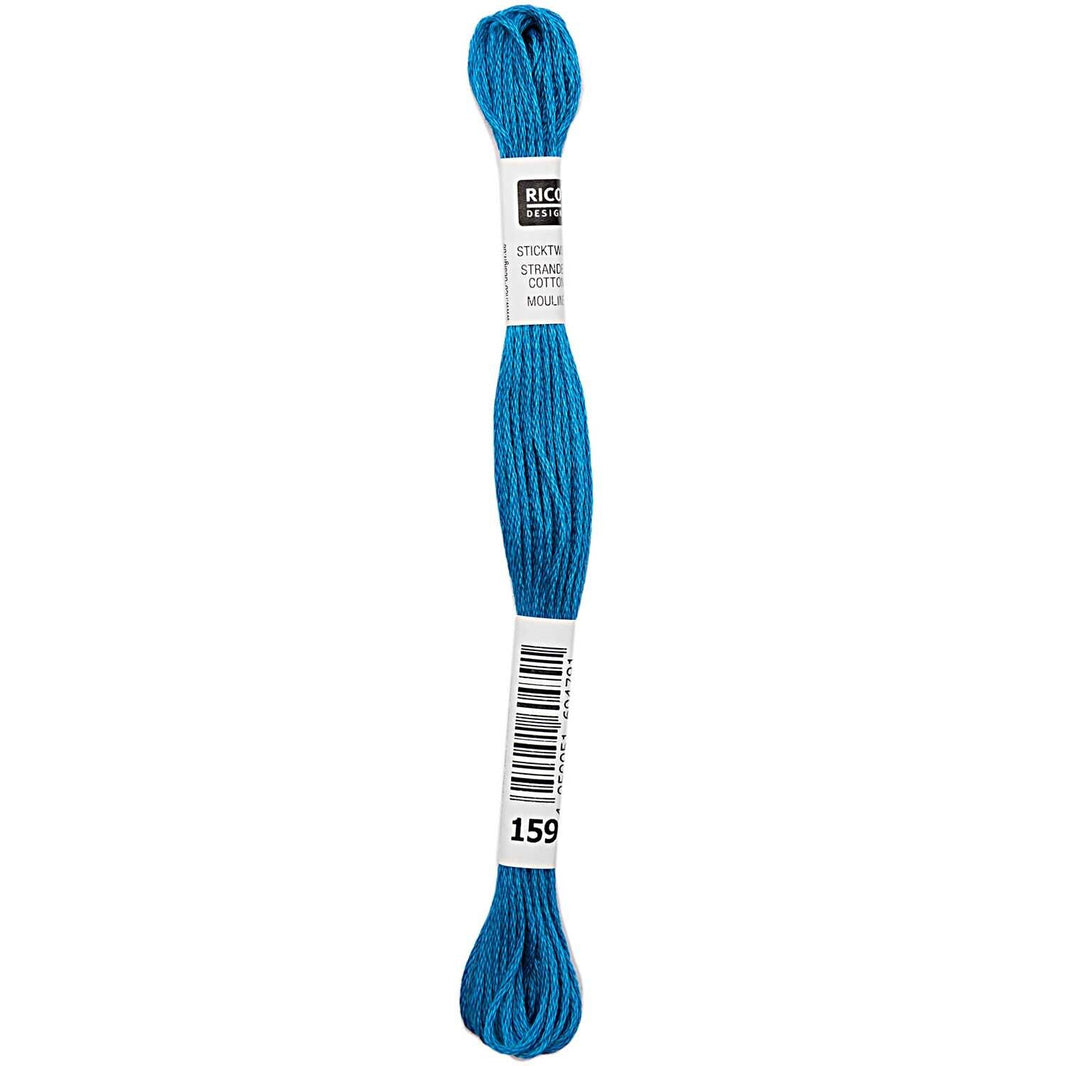 Stranded Cotton Mouliné (8m) - Cyan - 159 - Rico Design