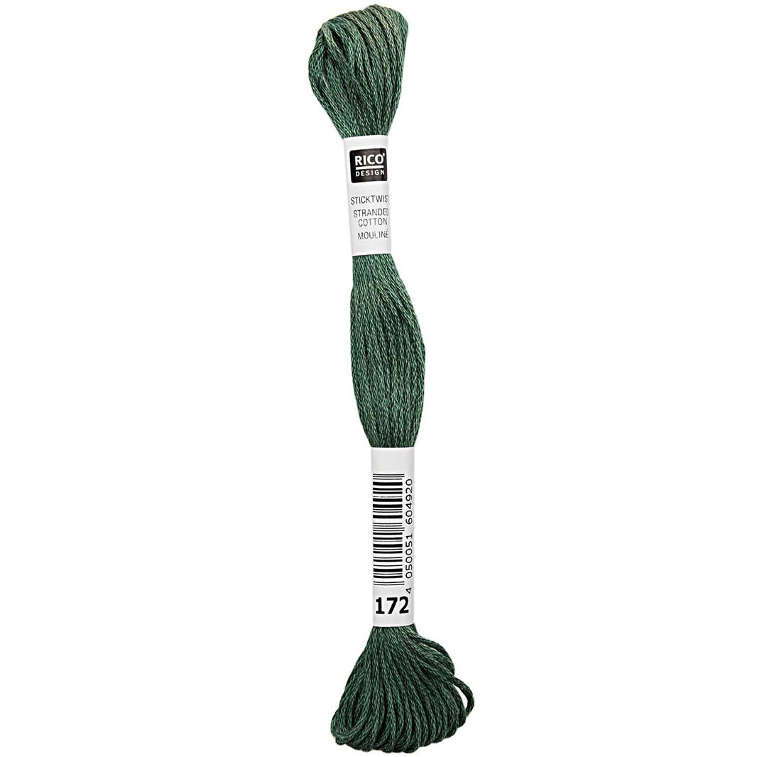 Stranded Cotton Mouliné (8m) - Dunkelgrün - 172 - Rico Design