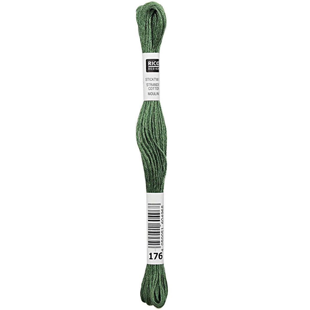 Stranded Cotton Mouliné (8m) - Tannengrün - 176 - Rico Design