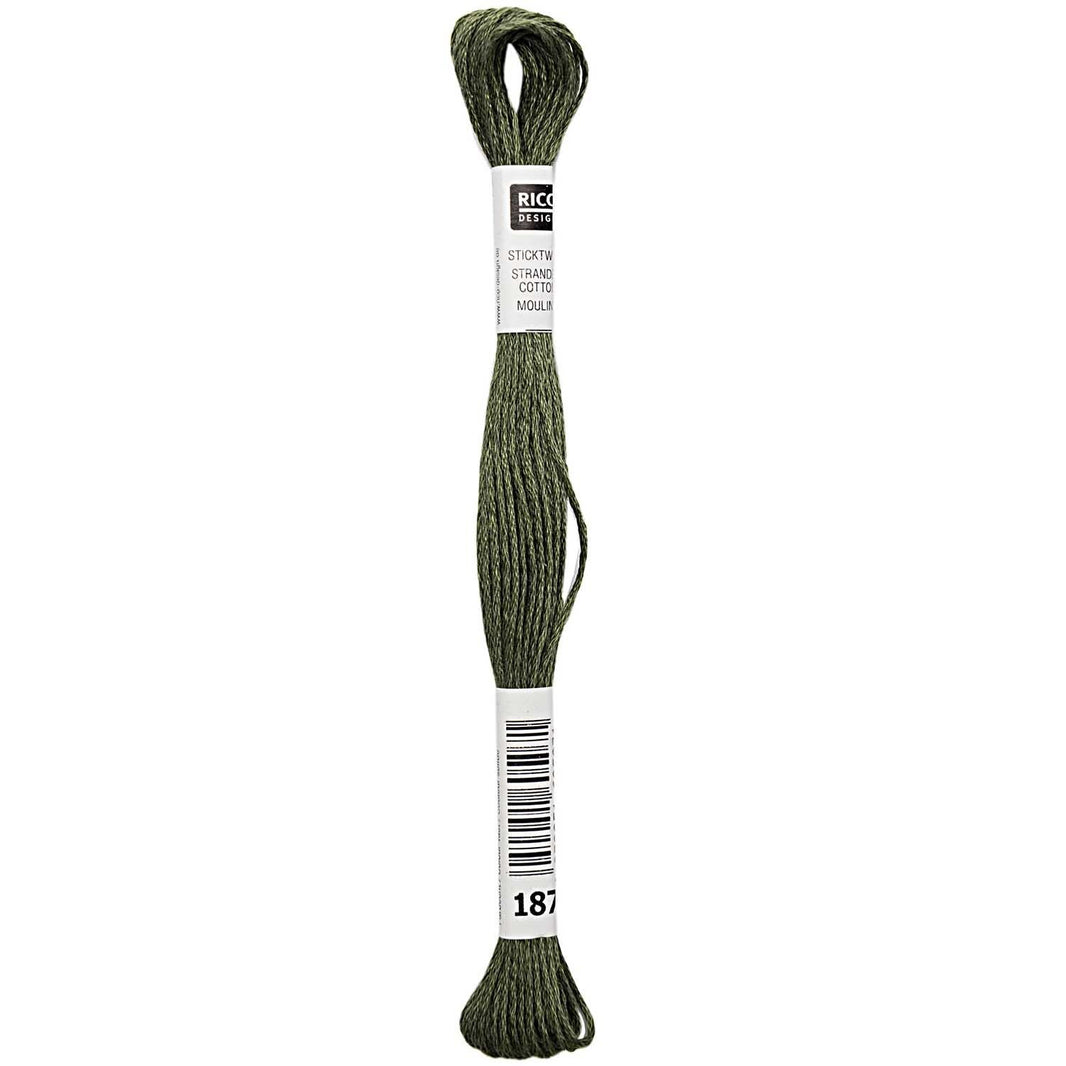 Stranded Cotton Mouliné (8m) - Khaki - 187 - Rico Design