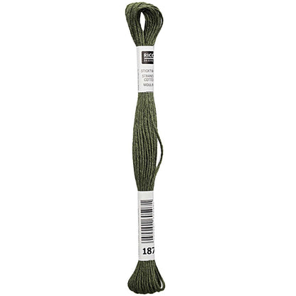 Stranded Cotton Mouliné (8m) - Khaki - 187 - Rico Design