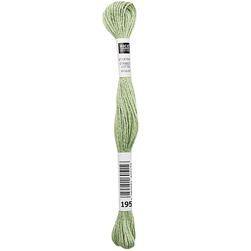 Stranded Cotton Mouliné (8m) - Salbei - 195 - Rico Design