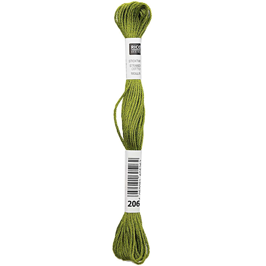 Stranded Cotton Mouliné (8m) - Kiwigrün - 206 - Rico Design