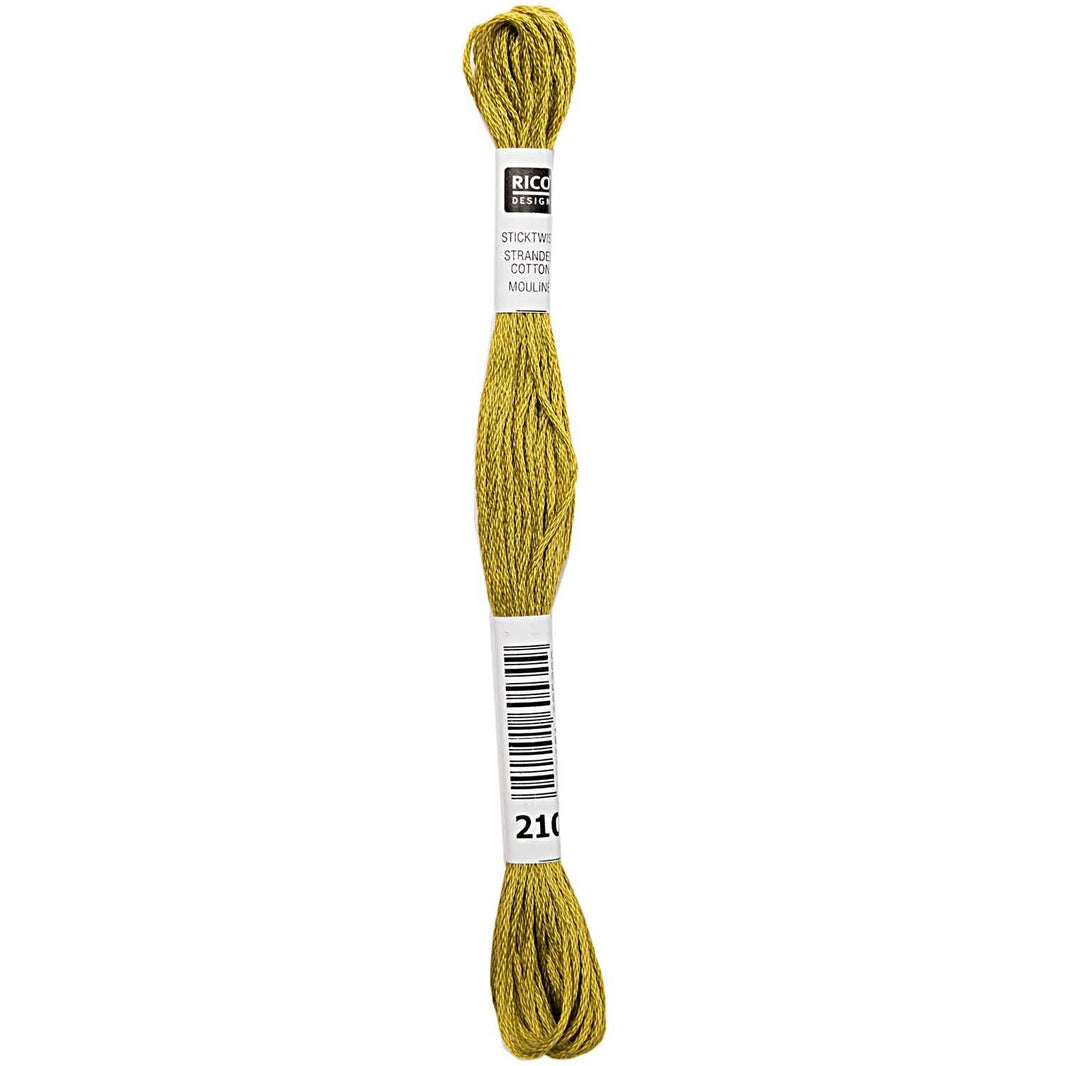 Stranded Cotton Mouliné (8m) - Olivgrün - 210 - Rico Design
